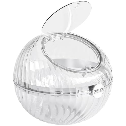 Vobumix Kaffeehalter, Transparente Kaffee-aufbewahrungsbox, Kugelförmiger Kaffee-aufbewahrungskorb, Süßigkeiten-Snack-Organizer Für Heimdekoration von Vobumix