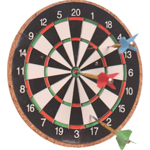 Vobumix Mini-dartscheiben-Set, 1:12 Puppenhaus-dartpfeile Und Dartscheiben-Set, Dekorationszubehör, Miniatur-miniaturen, Puppenhaus-zubehör von Vobumix