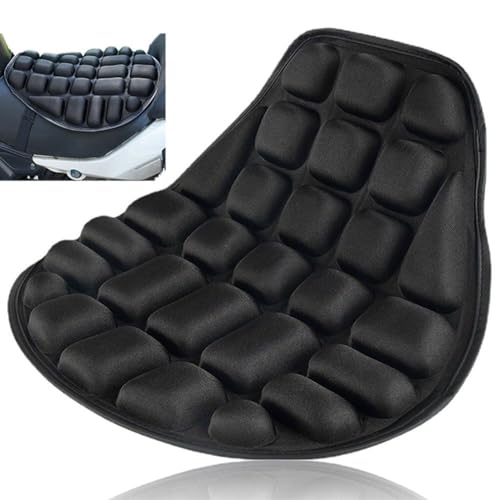 Vobumix Motorrad-sitzkissen, 3D-Gel-sitzpolster, Motorrad-Luftkissen-Absorption, Sitzschutz Für Fahrten von Vobumix