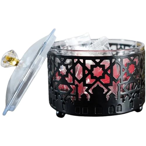 Vobumix Ramadan Süßigkeitenschale Deckel, Gebäck-servierglas, Lebensmittelaufbewahrungsbehälter, Eid Mubarak-zubehör Für Abendessen, Dessert-Ausstellung Vobumix Ramadan Süßigkeitenschale Deckel, Gebäck-servierglas, Lebensmittelaufbewahrungsbehälter, Eid Mubarak-zubehör Für Abendessen, Dessert-Ausstellung von Vobumix