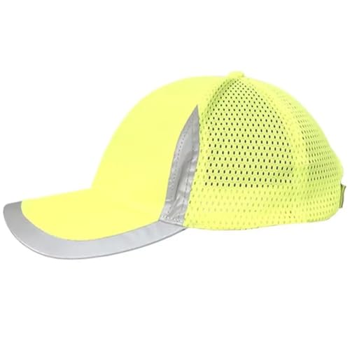 Vobumix Warnschutz-anstoßkappe, Reflektierend, Hi-viz-arbeitsschutzhelm, Baseball-Stil, Schutzhelm, Outdoor-sporthut, Sicherheitsarbeitskleidung Für Männer Und Frauen von Vobumix