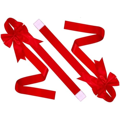 Vobumix Weihnachtsbänder Und Schleifen, 2 Stück, Zum Aufhängen an Der Schranktür, Große Schleifen, Dekoration Für Die Haustür, Für Weihnachten Und Neujahr Vobumix Weihnachtsbänder Und Schleifen, 2 Stück, Zum Aufhängen an Der Schranktür, Große Schleifen, Dekoration Für Die Haustür, Für Weihnachten Und Neujahr von Vobumix