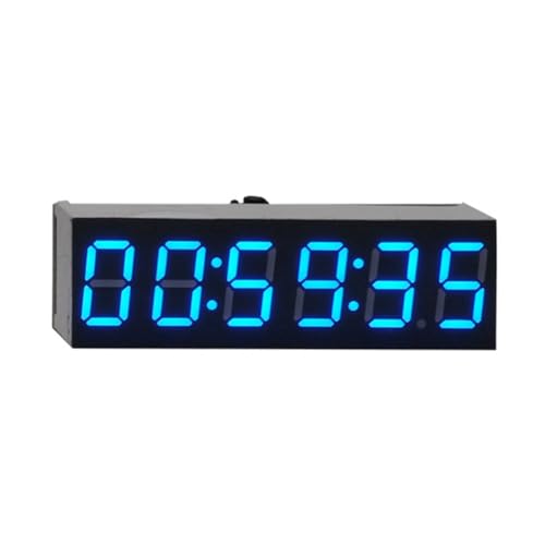 Vocdikficy 0,36 6-Bit-Uhr LED Digitale Elektronische Uhr W Zweites Anzeigemodul Abschaltspeicher Helligkeitseinstellung -B von Vocdikficy