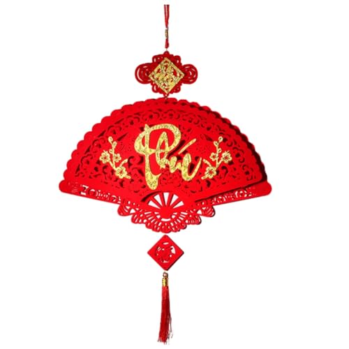 Vocdikficy 1 Stück Chinesische Neujahrsquasten Hängende Ornamentanhänger 2024 Mondjahr-Dekoranhänger Rot 2 Vocdikficy 1 Stück Chinesische Neujahrsquasten Hängende Ornamentanhänger 2024 Mondjahr-Dekoranhänger Rot 2 von Vocdikficy