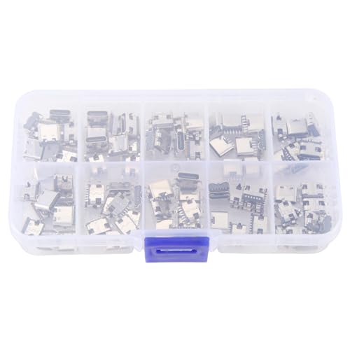 Vocdikficy 100 Teile/Los 10 Modelle Typ-C USB-Ladedock-Anschlüsse Mix 6Pin und 16Pin Verwendung für Reparatursätze für Telefone und Digitale Produkte Vocdikficy 100 Teile/Los 10 Modelle Typ-C USB-Ladedock-Anschlüsse Mix 6Pin und 16Pin Verwendung für Reparatursätze für Telefone und Digitale Produkte von Vocdikficy