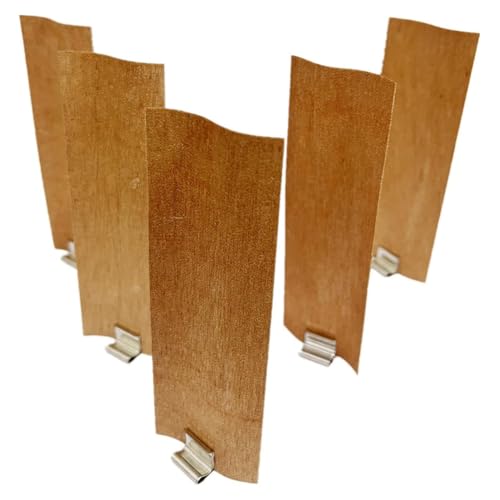 Vocdikficy 20 Stück Holzdochte Zur Kerzenherstellung, 4 cm Breit, 12 cm Hoch, Rauchfreie Holzdochte + Metallsockel Vocdikficy 20 Stück Holzdochte Zur Kerzenherstellung, 4 cm Breit, 12 cm Hoch, Rauchfreie Holzdochte + Metallsockel von Vocdikficy
