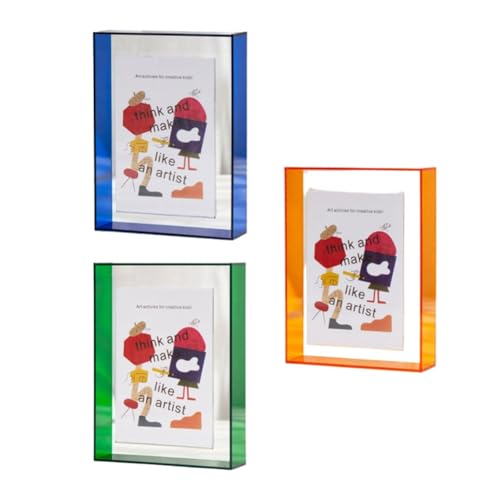 Vocdikficy 3 Stück Acryl-Bilderrahmen, Farbblock, Einzigartiges Acryldekor, Bunter Tisch-Trockenblumen-Bilderrahmen, DIY-Bilderrahmen Vocdikficy 3 Stück Acryl-Bilderrahmen, Farbblock, Einzigartiges Acryldekor, Bunter Tisch-Trockenblumen-Bilderrahmen, DIY-Bilderrahmen von Vocdikficy