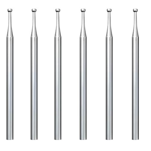 Vocdikficy 6 Stück 1,8 mm Rundfräser - 3/32 Schaft Drahtrundfräser Schmuckfräser für Steinschneideherstellung Vocdikficy 6 Stück 1,8 mm Rundfräser - 3/32 Schaft Drahtrundfräser Schmuckfräser für Steinschneideherstellung von Vocdikficy
