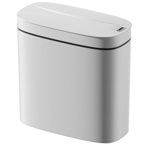 Vocdikficy Automatischer Intelligenter Mülleimer 3,2 Gallonen mit Berührungslosem Bewegungssensor und Anti-Rutsch-Funktion, Einfach zu Installieren in Badezimmer, Toilette und Küche von Vocdikficy
