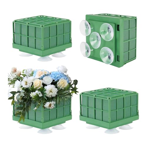 Vocdikficy Blumensteckschaumkäfig mit Quadratischem Blumensteckschaum-Blockhalter, Blumensteckschaum-Blöcke für Künstliche Blumenarrangements, Einfach zu Benutzen, Langlebig und Feine Verarbeitung, 4 Vocdikficy Blumensteckschaumkäfig mit Quadratischem Blumensteckschaum-Blockhalter, Blumensteckschaum-Blöcke für Künstliche Blumenarrangements, Einfach zu Benutzen, Langlebig und Feine Verarbeitung, 4 von Vocdikficy
