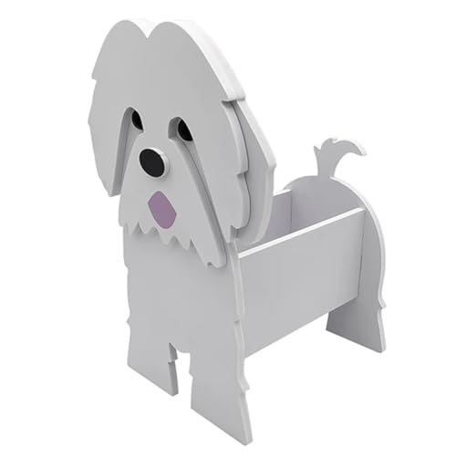 Vocdikficy Cartoon-Haustier-Hund-Blumentopf, Zusammensetzbarer Hunde-Blumentopf, DIY-Blumentopf, Heimdekoration, Ornament, C, 1 Stück von Vocdikficy