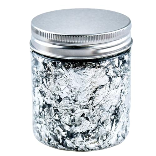 Vocdikficy Imitierte Silberfolie, Geeignet für DIY-Nagelkunst, Kerzengussformen und Dekorative Kunst von Vocdikficy
