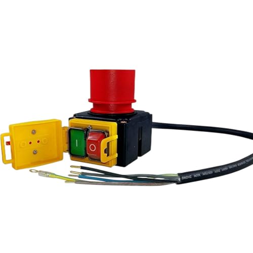Vocdikficy KOA7 Geräteschalter Maschinenschalter 380/400V 3 Phasen mit Kabel und Phasenwender Inkl. Kombinierter Not-Aus-Klappe von Vocdikficy
