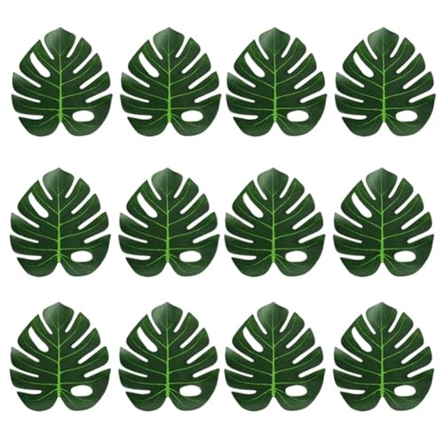 Vocdikficy Künstliche Tropische Palmenblätter, Dschungel-Dekoration, Tier-Sommer-Hawaii-Hochzeit, Heim-Tischdekoration, XL, Langlebig, Einfach zu Verwenden von Vocdikficy