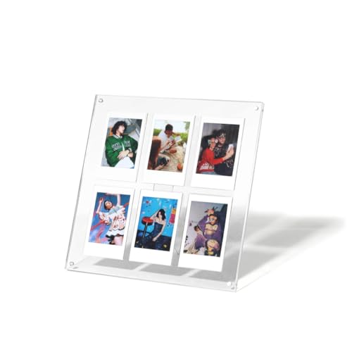 Vocdikficy Mini Films - Freistehendes Desktop-Display für Horizontale und Vertikale Fotos, Passend für 2 X 3 Große Schnappschüsse, mit 6 Rastern von Vocdikficy