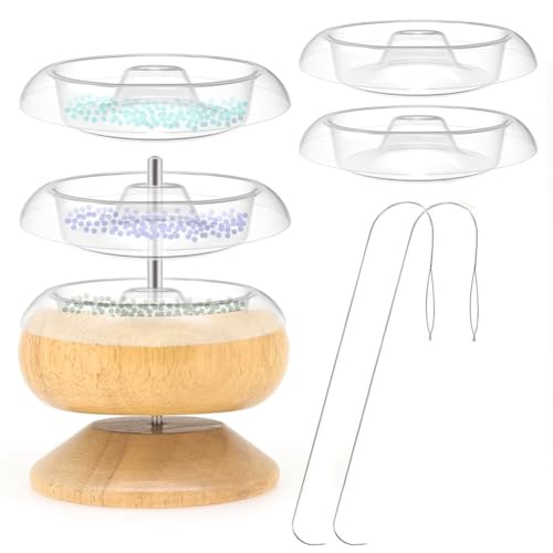 Vocdikficy Perlenspinner, Rocailles-Set mit 5 Stück, Schnell Austauschbaren Tabletts, Perlennadeln für die Schmuckherstellung, Einfache Installation Vocdikficy Perlenspinner, Rocailles-Set mit 5 Stück, Schnell Austauschbaren Tabletts, Perlennadeln für die Schmuckherstellung, Einfache Installation von Vocdikficy