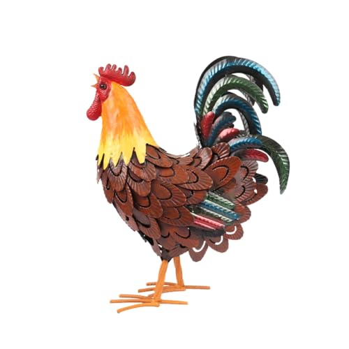 Vocdikficy Yard Chicken Decor Outdoor-Gartenstatuen Hühnerskulptur für Hinterhofdekoration und Rasenornamente von Vocdikficy