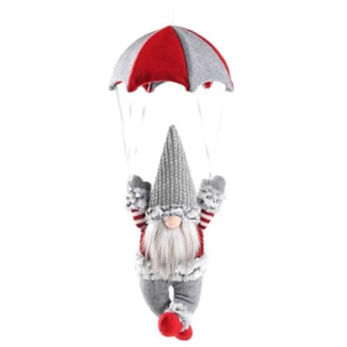 Vocdikficy Zwerg-Figur, Fallschirmspringer-Zwerg-Puppe auf Dem Tisch, Regal, Schreibtisch, Fallschirm-Tomte, Plüsch-Zwerg, Geschenke, Thematische Baumdekoration, Langlebig, 45 X 18 cm Vocdikficy Zwerg-Figur, Fallschirmspringer-Zwerg-Puppe auf Dem Tisch, Regal, Schreibtisch, Fallschirm-Tomte, Plüsch-Zwerg, Geschenke, Thematische Baumdekoration, Langlebig, 45 X 18 cm von Vocdikficy