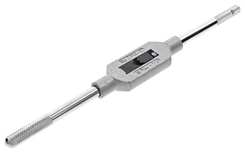 Völkel Verstellbares Windeisen Für Gewindebohrer | Zinkdruckguss No. 2 | DIN 1814 | Vierkantaufnahme 3.0-9.0 mm (M 4-12, 5/32-1/2) | Gehärtete Backen von Völkel