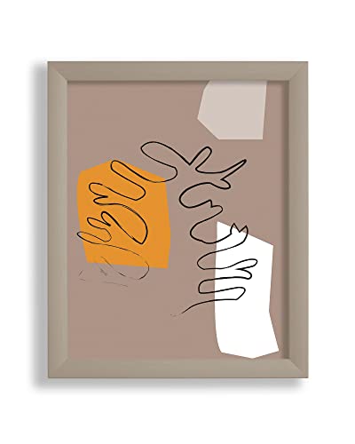 Vogel Design Bilderrahmen Arne 30 x 42 cm Hellgrau Grau Hell mit klarem 1 mm Kunstglas - Farbe und Größe frei wählbar von Vogel Design