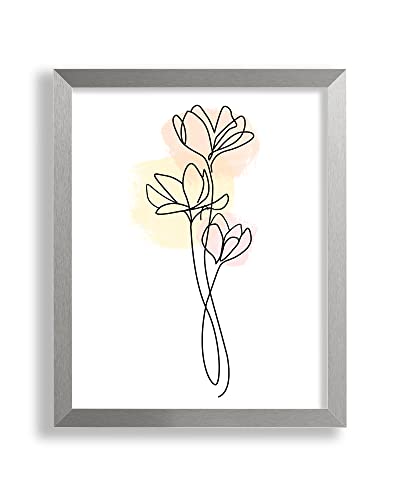 Vogel Design Bilderrahmen Finn 45 x 30 cm Farbe Edelstahl MDF mit Antireflex-Kunstglasscheibe - Farbe und Größe frei wählbar von Vogel Design