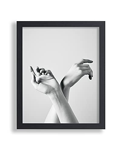 Vogel Design Bilderrahmen Finn 84 x 59,4 cm Schwarz Gemasert MDF mit Antireflex-Kunstglasscheibe - Farbe und Größe frei wählbar von Vogel Design