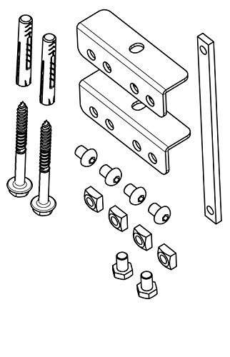 Vogel 's PFA 9126 – Kits Support-(370 g, 160 mm, 262 mm, 149 mm) von Vogel's