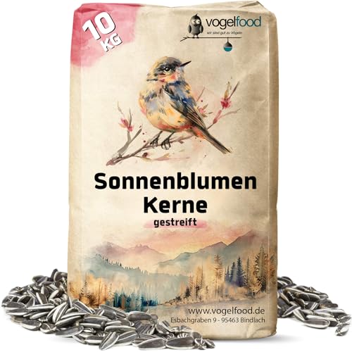 2 x 10 kg = 20 kg Sonnenblumenkerne gestreift Wildvogelfutter Vogelfutter von vogelfood wir sind gut zu Vögeln