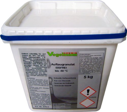 Vogelmann Chemie GmbH 5 kg Auftaugranulat Eisfrei, bis -50 °C, 8 mal schneller als normales Streusalz Vogelmann Chemie GmbH 5 kg Auftaugranulat Eisfrei, bis -50 °C, 8 mal schneller als normales Streusalz von Vogelmann Chemie GmbH