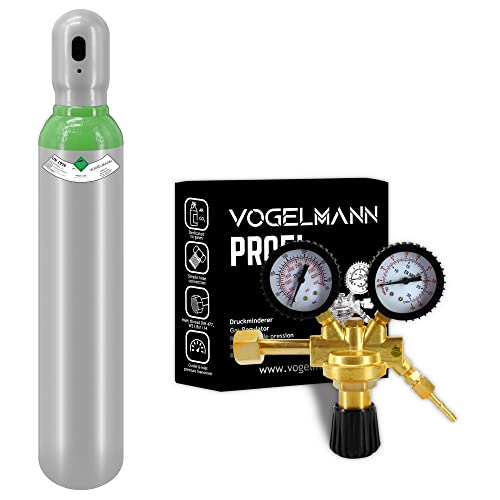 Vollflasche Argon/CO2 8L 1,5m3 mit Regler Profi Vogelmann Gasflasche Schweißgasflasche Vollflasche Argon/CO2 8L 1,5m3 mit Regler Profi Vogelmann Gasflasche Schweißgasflasche von Vogelmann