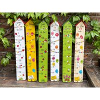 Abschiedsgeschenk Kindergarten Krippe Personalisiert Tagesmutter Erzieherin Vorschule Danke Messlatte von VogelvillaOriginal