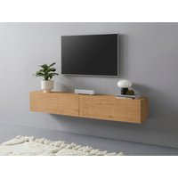 VOGL Möbelfabrik Lowboard "1237", Breite 184 cm, hängend und stehend, Front Eiche furniert von Vogl Möbelfabrik