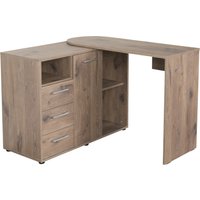 VOGL Möbelfabrik Schreibtisch "1246 mit schwenkbarer Tischplatte", platzsparend, Breite 98-149 cm, Made in Germany von Vogl Möbelfabrik