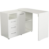 VOGL Möbelfabrik Schreibtisch "1246 mit schwenkbarer Tischplatte", platzsparend, Breite 98-149 cm, Made in Germany von Vogl Möbelfabrik
