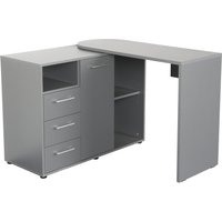 VOGL Möbelfabrik Schreibtisch "1246 mit schwenkbarer Tischplatte", platzsparend, Breite 98-149 cm, Made in Germany von Vogl Möbelfabrik