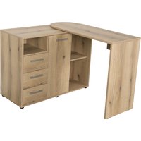 VOGL Möbelfabrik Schreibtisch "1246 mit schwenkbarer Tischplatte", platzsparend, Breite 98-149 cm, Made in Germany von Vogl Möbelfabrik