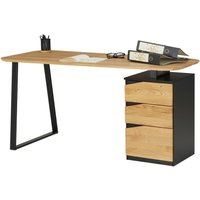 VOGL Möbelfabrik Schreibtisch "Erik", mit Schweizer Kante, teilmassiv, Breite 150 cm, Made in Germany von Vogl Möbelfabrik
