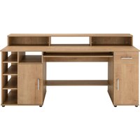 VOGL Möbelfabrik Schreibtisch "Timra mit Monitoraufsatz, Tastaturauszug & Towerfach,", Breite 154 oder 178 cm, Made in Germany von Vogl Möbelfabrik