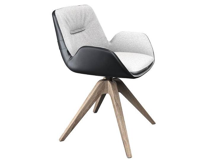 Voglauer Vgalvino Esszimmerstuhl SAGP87 drehbar mit Armlehnen und Massivholzgestell Sitz und Rücken gepolstert Bezug ein-oder zweifarbig möglich Voglauer Vgalvino Esszimmerstuhl SAGP87 drehbar mit Armlehnen und Massivholzgestell Sitz und Rücken gepolstert Bezug ein-oder zweifarbig möglich von Voglauer