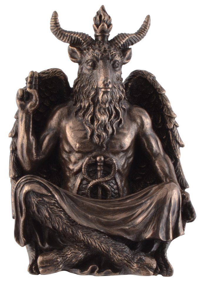Vogler direct Gmbh Dekofigur Baphomet bei Einer Meditation - bronziert by Veronese, Kunststein, bronziert, Größe: L/B/H ca. 9x8x12cm von Vogler direct Gmbh