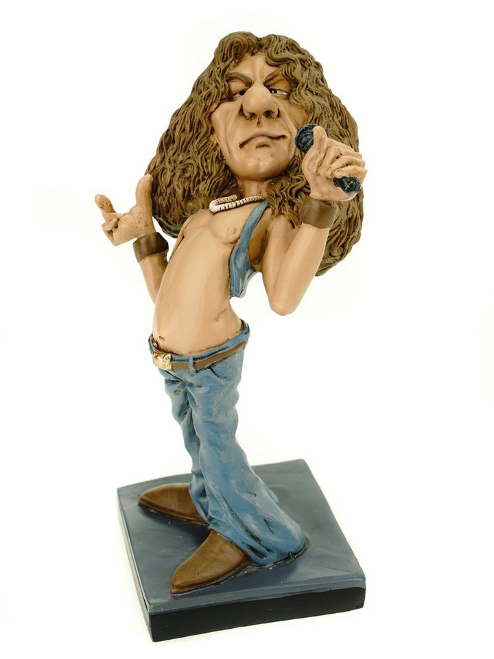 Vogler Dekofigur Funny Rockstar Robert am Micro W. Sratford lustige Figur Karikatur von Vogler