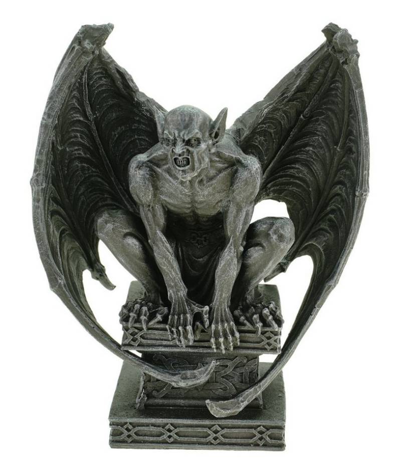 Vogler Dekofigur Midnight Demon mit Schwingen auf Sockel Dämon gothic 19 cm Figur von Vogler