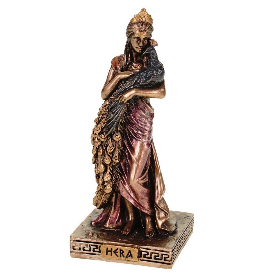 Vogler Dekofigur Miniatur Figur griechische Göttin Hera Bronzefarben by Veronese von Vogler