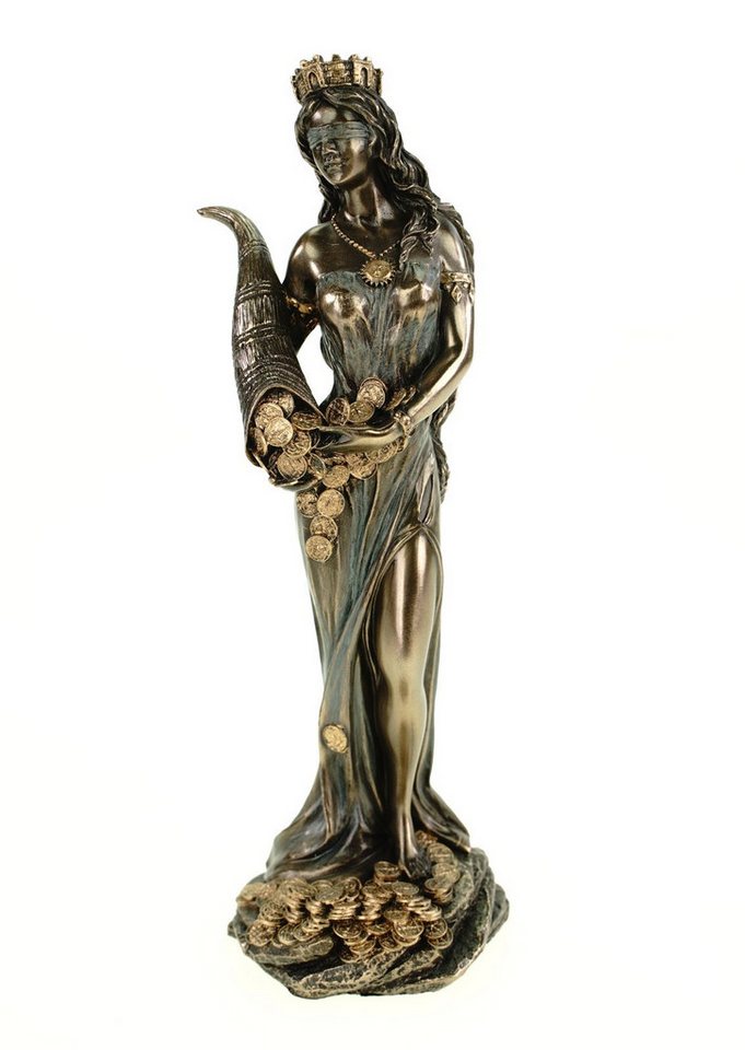Vogler Dekofigur Römische Göttin Fortuna 19 cm bronziert Figur Glück Glückspiel von Vogler
