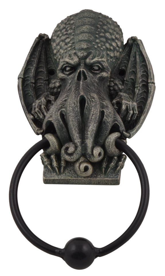 Vogler Dekofigur Türklopfer Call of Cthulhu mit Metallklopfer 23 cm Figur Tür Krake Vogler Dekofigur Türklopfer Call of Cthulhu mit Metallklopfer 23 cm Figur Tür Krake von Vogler