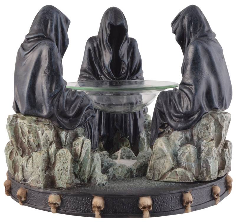 Vogler Dekofigur XXL Teelichthalter Treffen der Grimreaper 21 cm Gothic Figur von Vogler