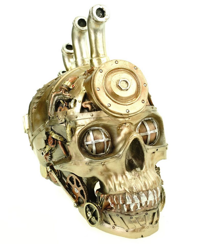 Vogler Dekofigur Totenschädel Steampunkschädel U-Boat 21 cm Totenkopf Schädel Figur Vogler Dekofigur Totenschädel Steampunkschädel U-Boat 21 cm Totenkopf Schädel Figur von Vogler
