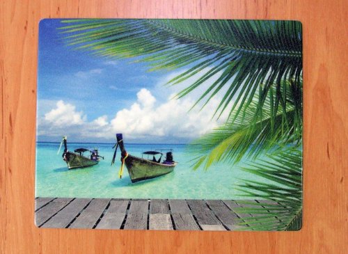 Mauspad/Mousepad Karibik/Strand/Palme/Meer 24 x 19 cm von Vogt Foliendruck GmbH