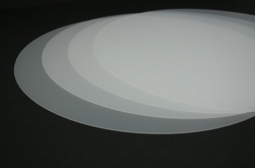 Vogt Foliendruck GmbH Tischset transparent abwaschbar 38 cm rund 4-teilig Tischunterlage Matte von Vogt Foliendruck GmbH