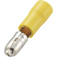 Vogt Verbindungstechnik - 3922S Rundstecker 4 mm² 6 mm² Stift-Ø: 5 mm Teilisoliert Gelb 1 St. von Vogt Verbindungstechnik